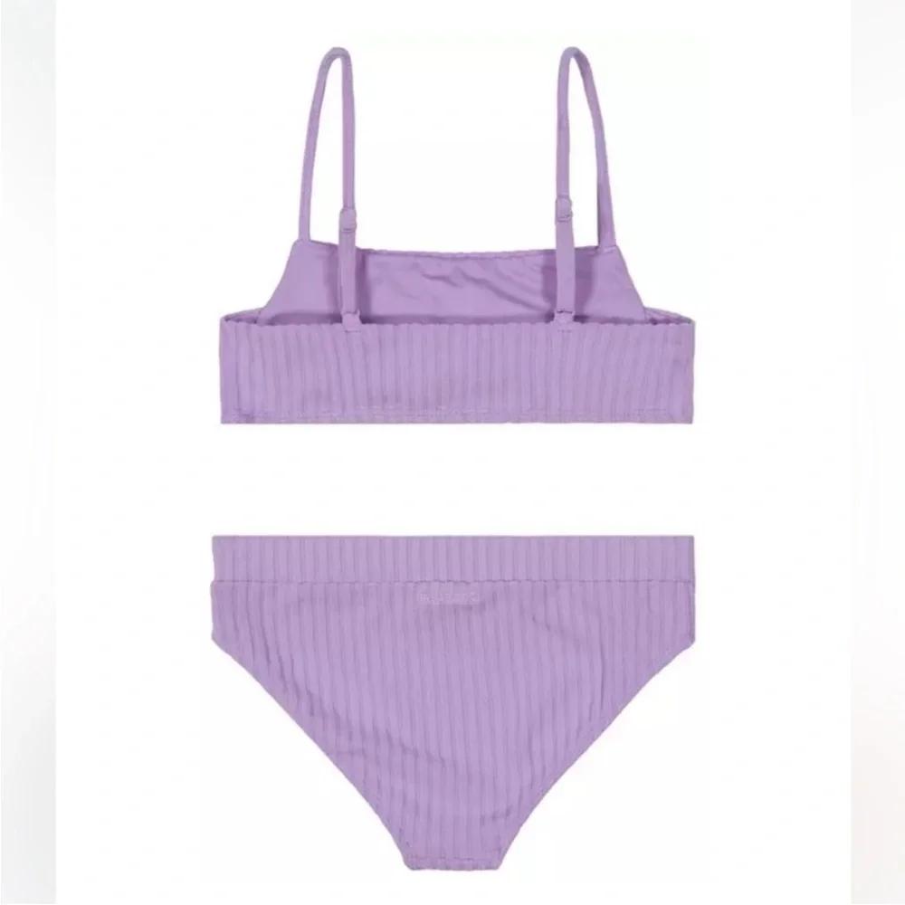 NWT Billabong Girls' Lilac UPF 50+ Quick Dry Two-Piece Bikini Swimsuit - 4